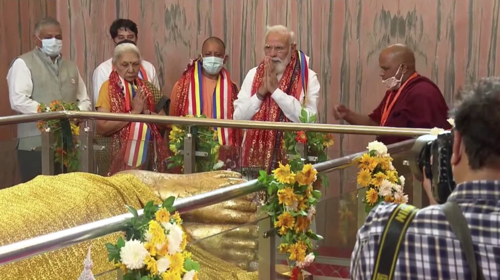 कुशीनगर अंतरराष्ट्रीय हवाई अड्डे का उद्घाटन