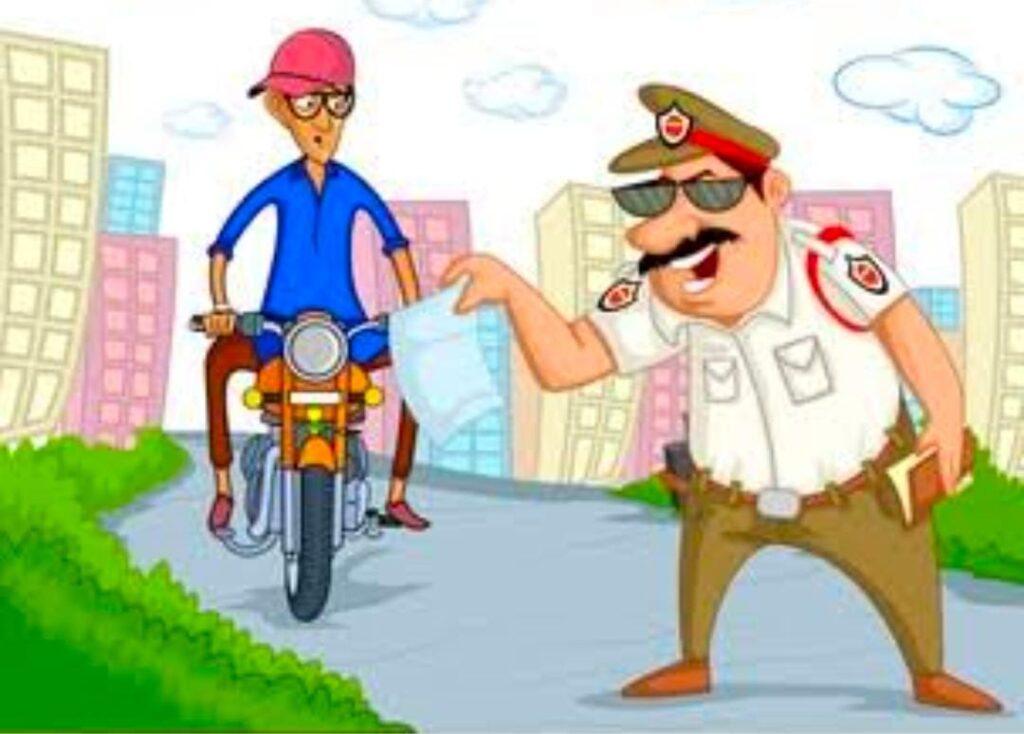 लखनऊ ट्रैफिक पुलिस सब इंस्पेक्टर की गुंडागर्दी