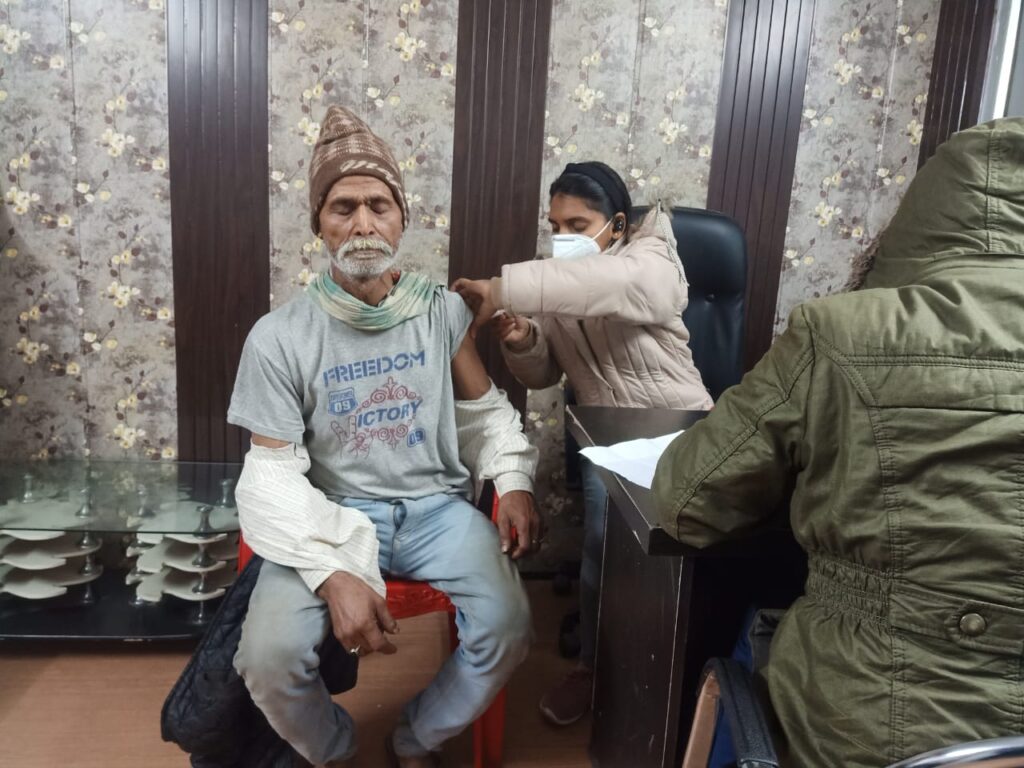 कॉविड टीकाकरण शिविर का हुआ आयोजन