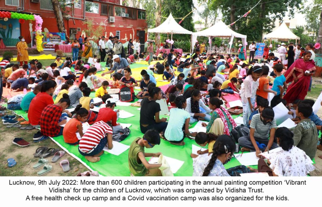 विदिशा ट्रस्ट द्वारा लगातार ग्यारहवें वर्ष 5 से 16 वर्ष की आयु के मध्य के बच्चों के लिए "वाइब्रेट विदिशा" चित्रकला प्रतियोगिता का आयोजन
