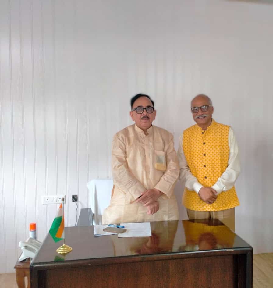 केंद्रीय मंत्री को संस्कृतभारती द्वारा आयोजित गीता जयंती 2022 समारोह हेतू अग्रिम आमंत्रण-जेपी सिंह