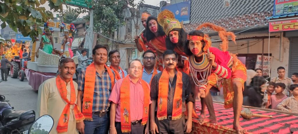 धूमधाम से निकाली गई राम विवाह की शोभायात्रा