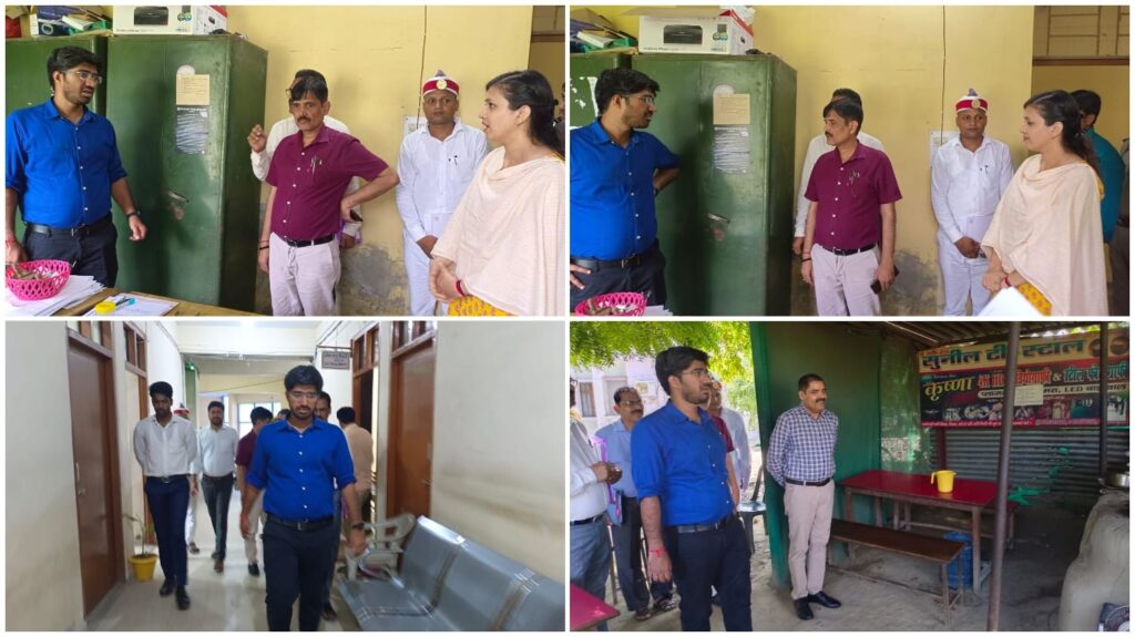 नवागत मुख्य विकास अधिकारी प्रशांत नागर ने किया विकास भवन का निरीक्षण