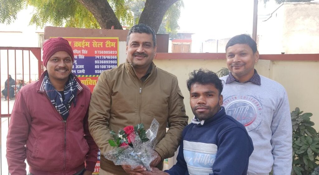 नवागत थाना प्रभारी का व्यापारियों ने किया स्वागत