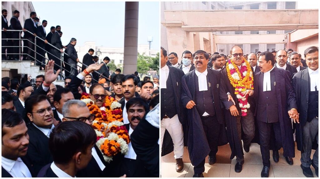 अवध बार चुनाव 2023 : नामांकन के लिए उमड़ी भीड़