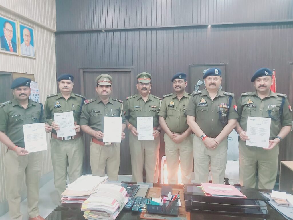 थाना पाली हरदोई का प्रदेश में प्रथम स्थान,  किया गया सम्मानित