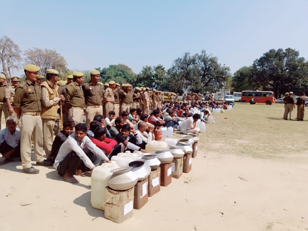 पुलिस प्रशासन एक्शन में शराब माफिया टेंशन में