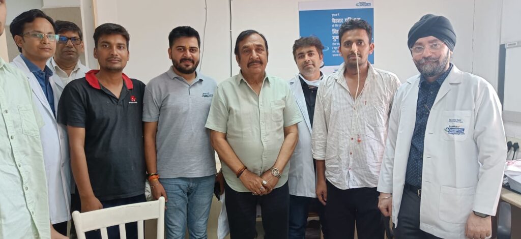 सहारा हॉस्पिटल में लुडविंग्स एनजाइना रोगी को मिला नया जीवन*-- मरीज को सांस ले पाना भी था मुश्किल