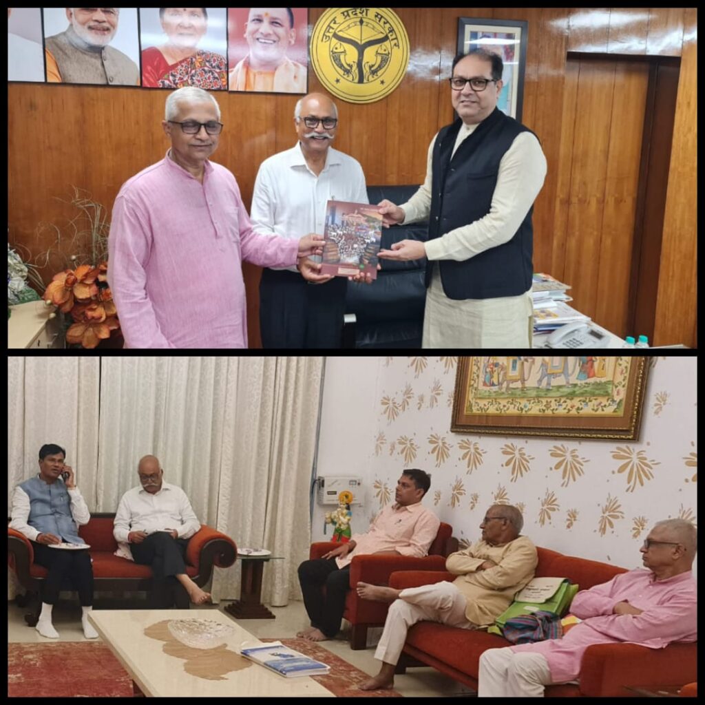 संस्कृतभारती की अखिल भारतीय गौष्ठी स्थान हेतू मोहसिन रज़ा की सैद्धांतिक सहमति - जे पी सिंह अध्यक्ष