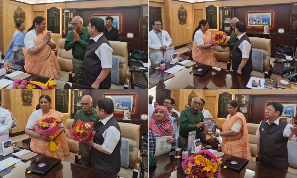 KGMU लखनऊ मे सोनिया नित्यानंद नवनियुक्त कुलपति ने पदभार ग्रहण किया जे पी सिंह