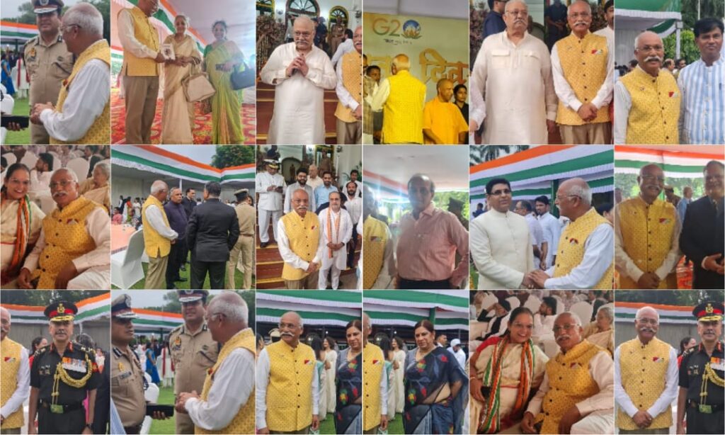 राजभवन ने प्रदेश के महत्वपूर्ण विशिष्ट जनों के साथ स्वतन्त्रता दिवस को मना कर सम्मानित किया - जे पी सिंह