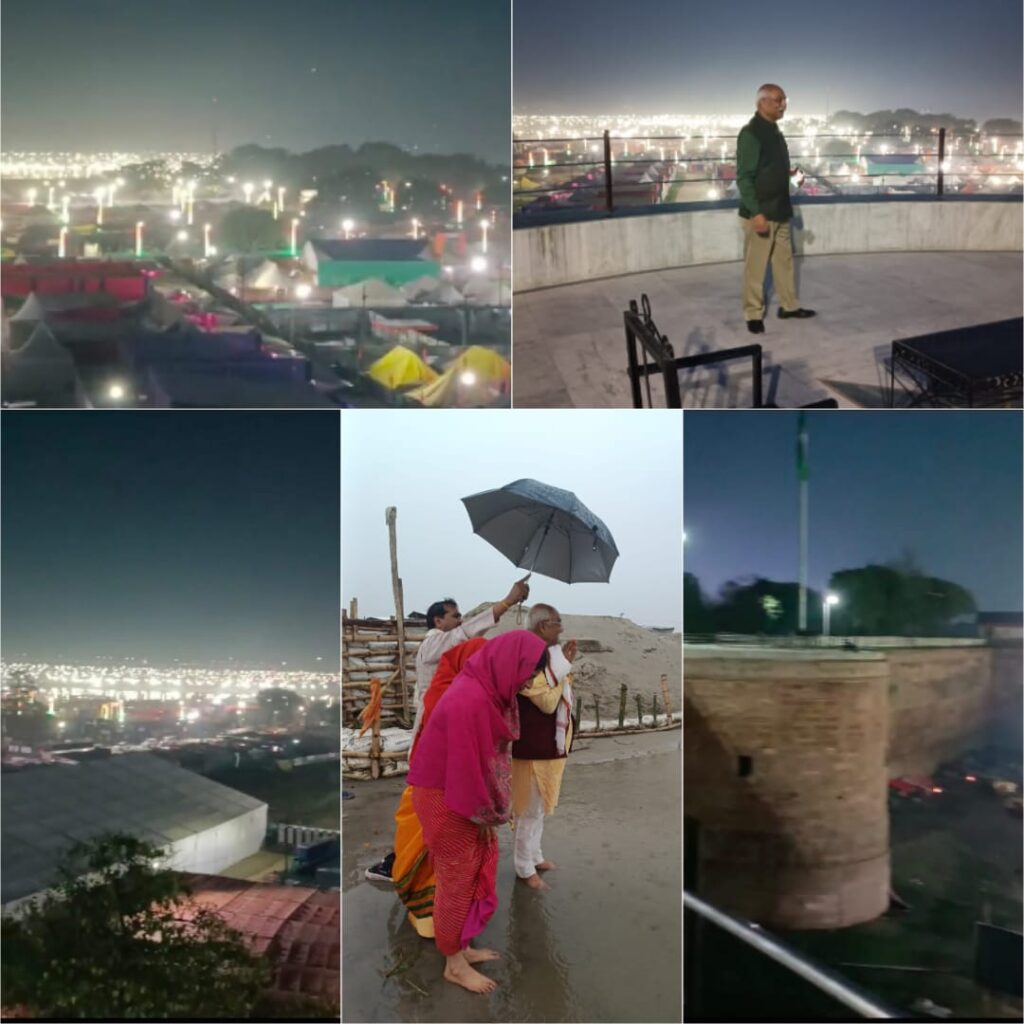 लाखों भक्तों ने संगम तट पर डुबकी लगाकर सूर्य को दिया अर्ध्य  - जे पी सिंह