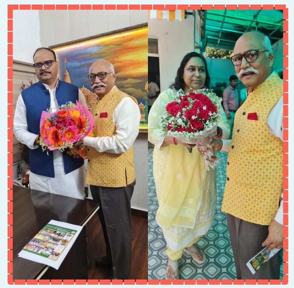 साइबर पीड़ित की समस्या लेकर राष्ट्रीय सनातन महासंघ के अध्यक्ष जेपी सिंह ने उप मुख्यमंत्री ब्रजेश पाठक से की मुलाकात