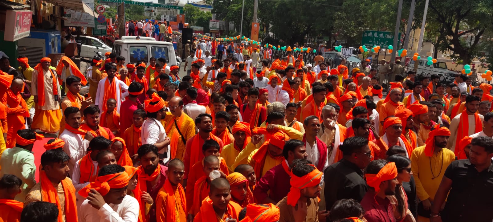 राष्ट्रीय सनातन महासंघ के हजारों कार्यकर्ताओं ने किया राजनाथ सिंह का स्वागत-अभिनन्दन