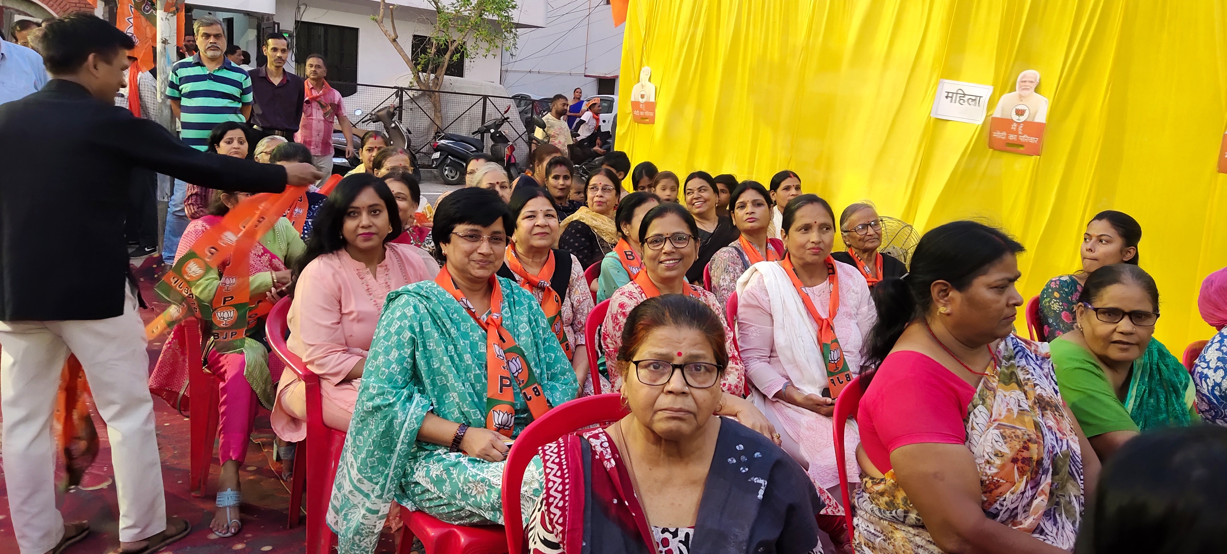 राजनाथ सिंह व ओपी श्रीवास्तव को एतिहासिक जीत  के लिए नुक्कड़ सभा का भव्य आयोजन