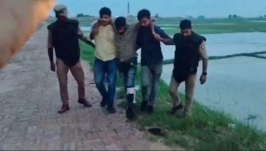 शातिर अपराधी घायल और गिरफ्तार, अवैध पिस्टल और चोरी की मोटरसाइकिल बरामद