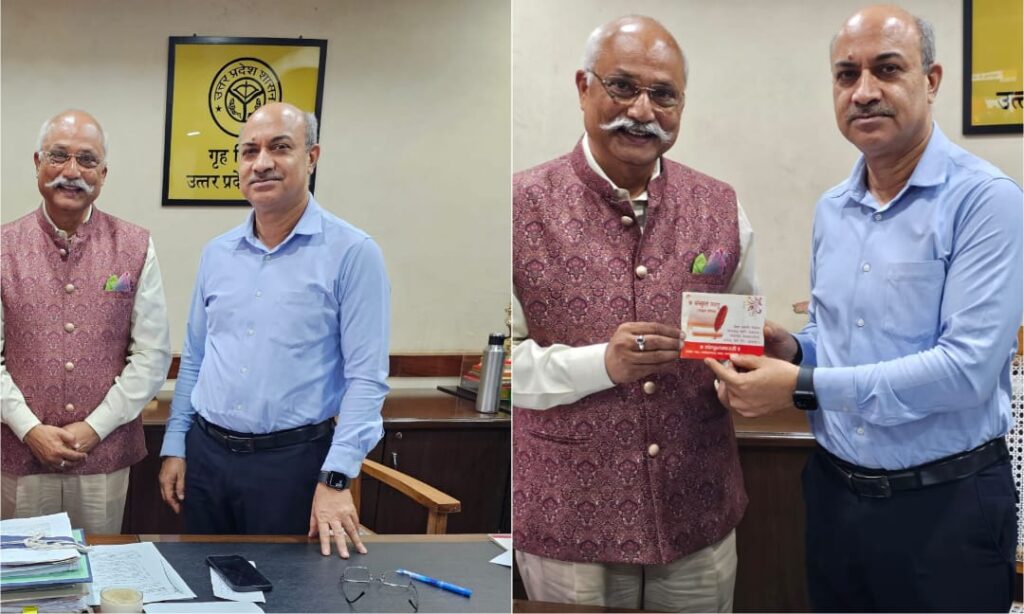 दीपक कुमार और जितेंद्र प्रताप सिंह की शिष्टाचार भेंट संपन्न, संस्कृत शिक्षा उन्नयन पर गहन विचार-विमर्श