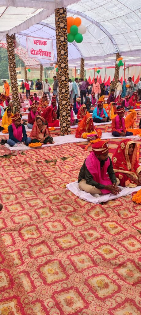 मुख्यमंत्री सामूहिक विवाह योजना: 223 जोड़ों ने रचाई नई जिंदगी की शुरुआत