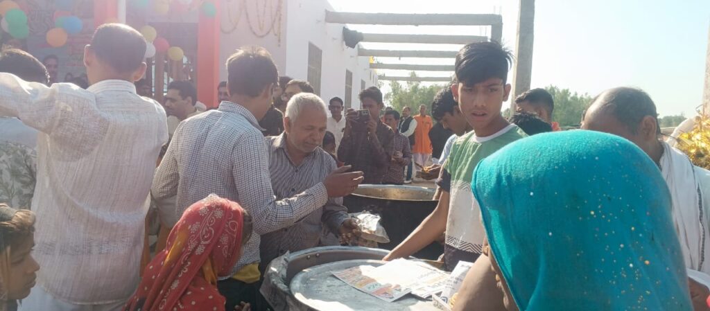बागेश्वर बालाजी के मंदिर का शिलान्यास एवं भूमि पूजन कार्यक्रम का आयोजन