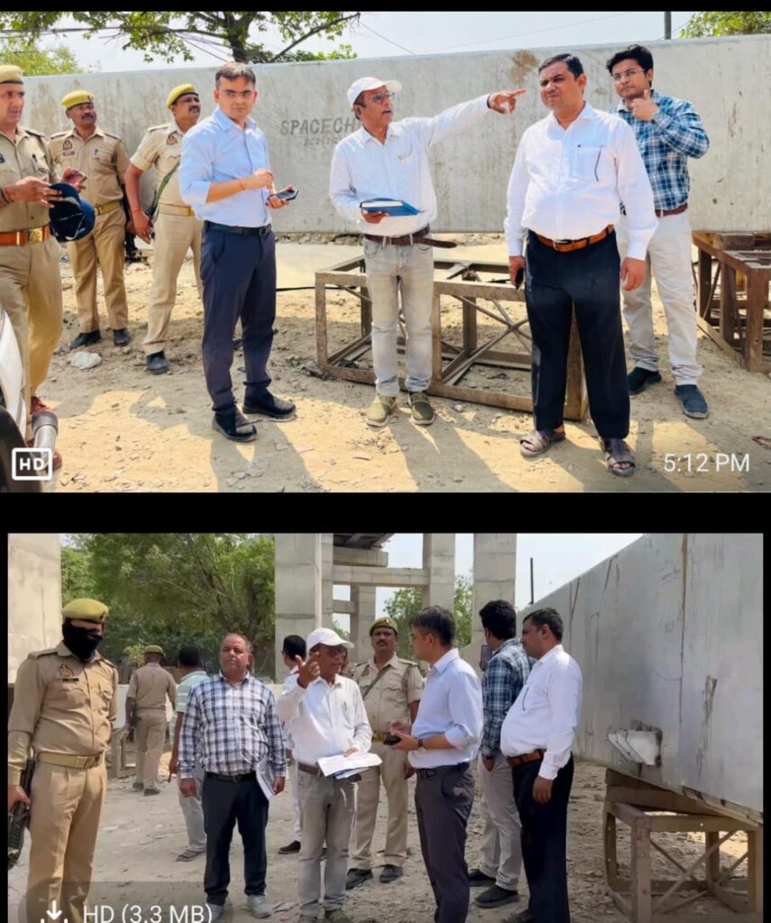 जिलाधिकारी ने किया प्रस्तावित यूनिटी मॉल और कज्जाकपुरा रेलवे ओवर ब्रिज का औचक निरीक्षण