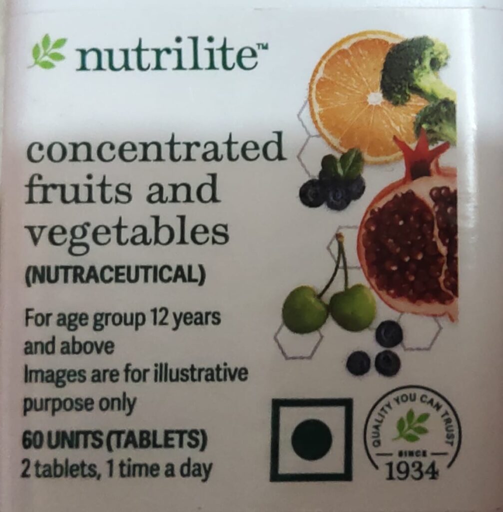 Amway Nutrilite Concentrated Fruit &amp; Vegetable: A Scientific Convergence of Modern Nutrition