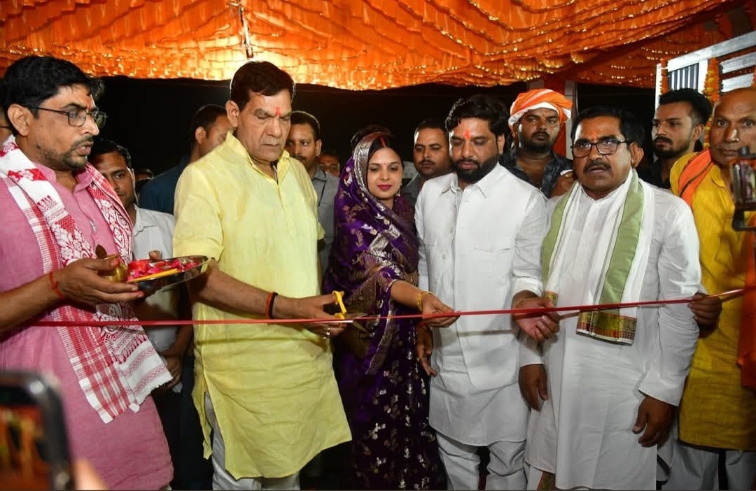 विकास की नवधारा का शुभारंभ—65 लाख से निर्मित अत्याधुनिक नगर पंचायत भवन का मंत्री ए.के. शर्मा ने किया लोकार्पण