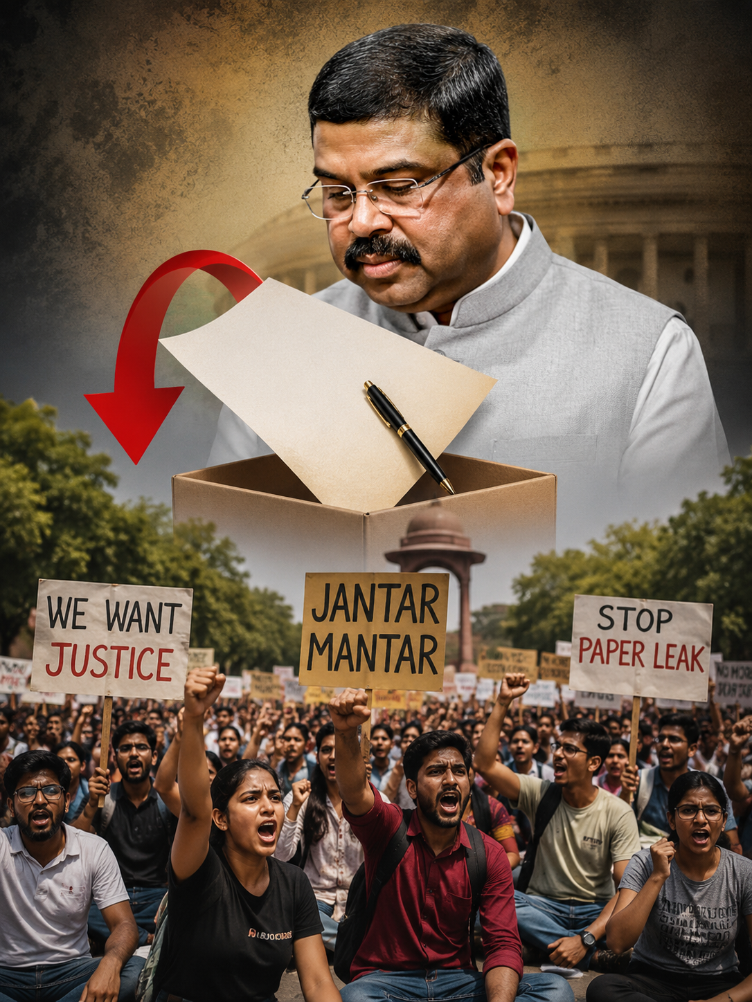 छात्र आंदोलन के दबाव में बड़ा फैसला: केंद्रीय शिक्षा मंत्री धर्मेंद्र प्रधान ने दिया इस्तीफा, अब न्यायिक जांच की मांग तेज