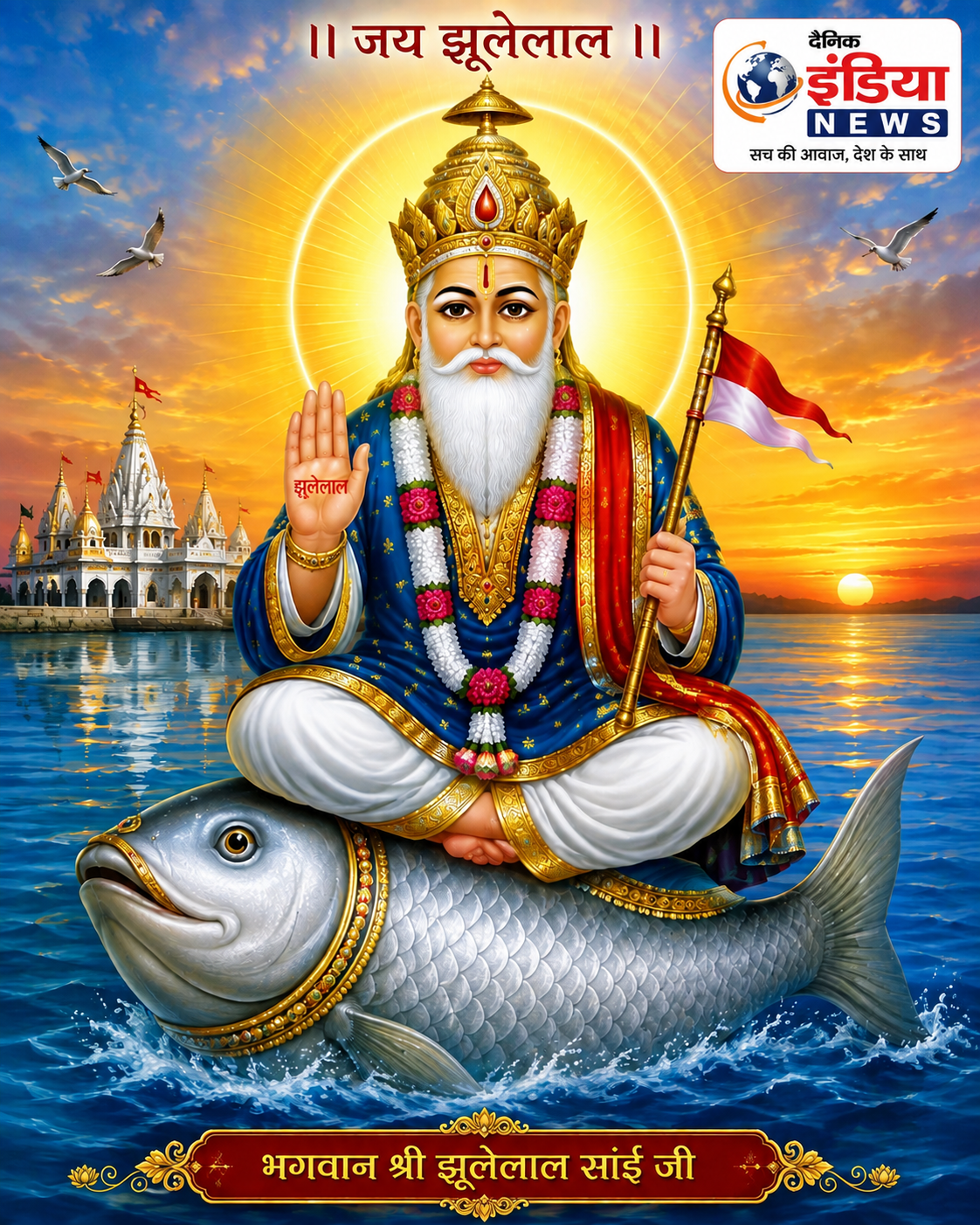 आस्था का महासंगम: पूज्य चालीहा साहिब में उमड़ रही श्रद्धा, भगवान झूलेलाल के दरबार में जुटने का आह्वान