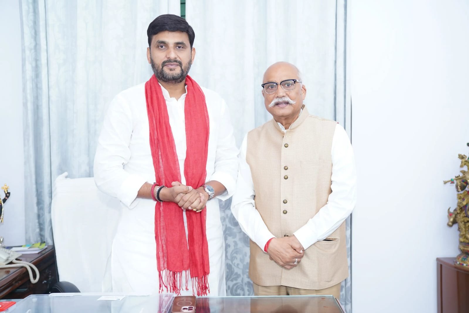नीरज सिंह से शिष्टाचार भेंट, सनातन संस्कृति के संरक्षण पर हुआ विमर्श