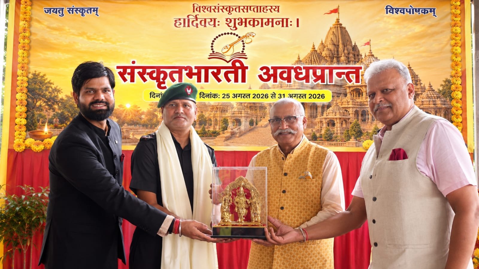 राष्ट्र के प्रहरियों की कलाई पर बंधा रक्षा-सूत्र