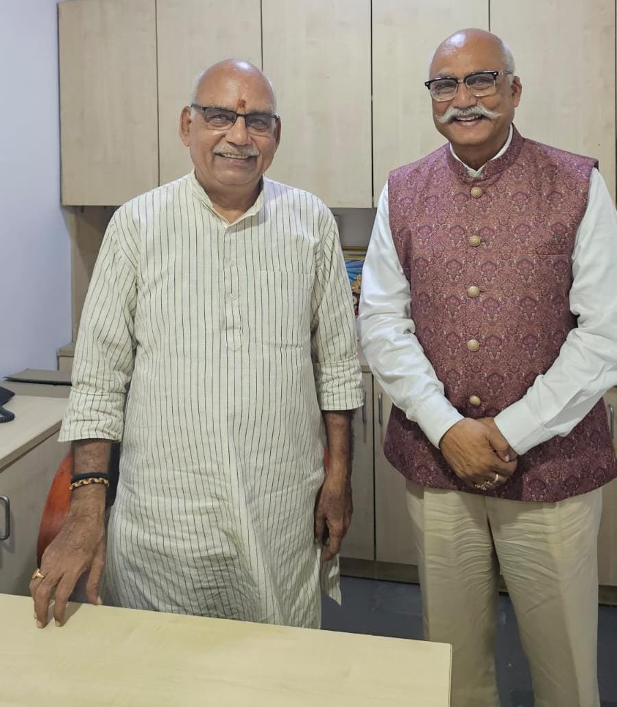 दिल्ली में सनातन विमर्श की नई कड़ी: जितेन्द्र प्रताप सिंह की अशोक तिवारी से शिष्टाचार भेंट