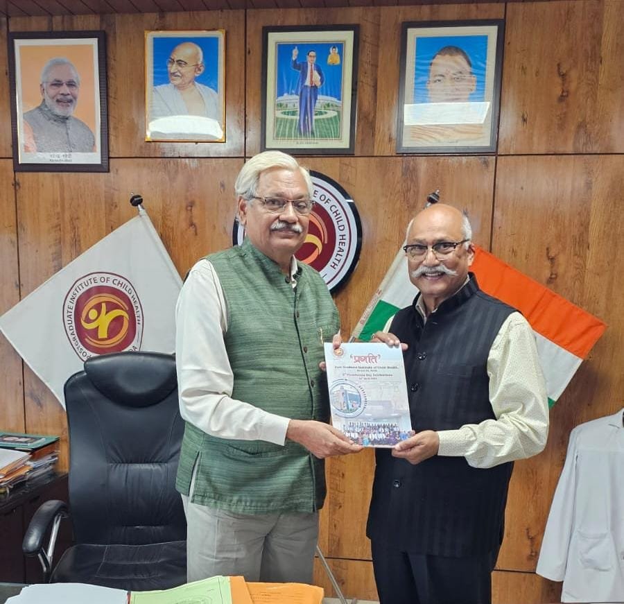 Child AIIMS Noida’s Pediatric Healthcare Expansion Gains Momentum: Courtesy Meeting Between Dr. A.K. Singh and Jitendra Pratap Singh